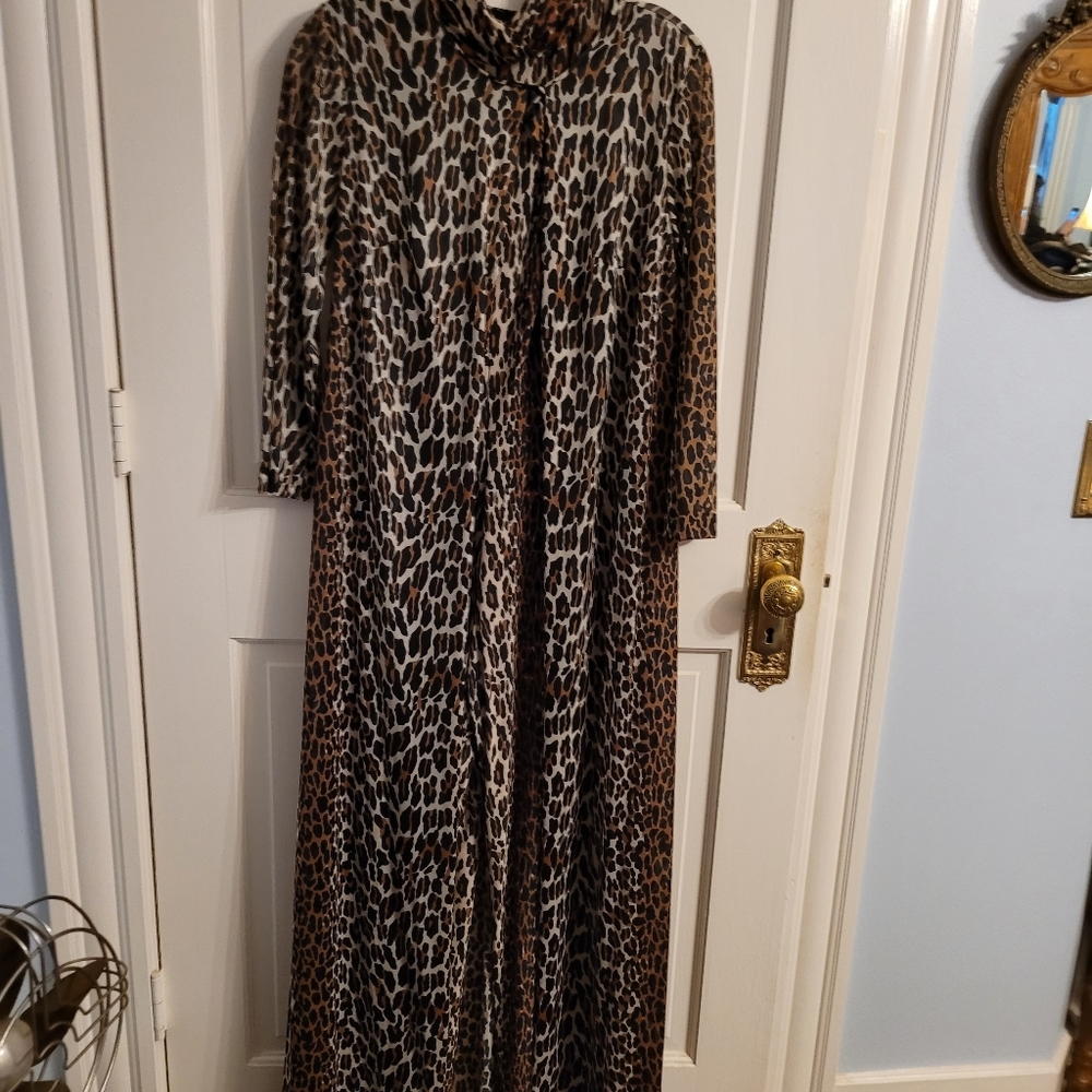 Vintage Vanity Fair Leopard Bodysuit and Negligee